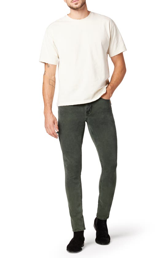 Shop Hudson Jeans  Zack Side Zip Skinny Jeans In Stained Army