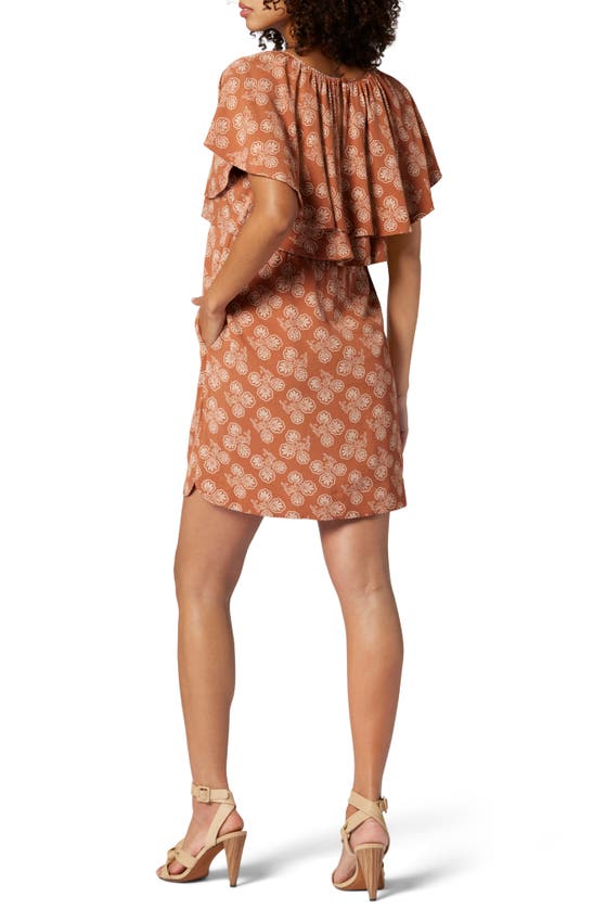 Joie Georgia Mini Dress In Orange In Sierra And Bleached Sand