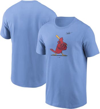 Men's Nike Light Blue St. Louis Cardinals Cooperstown Collection Logo T-Shirt