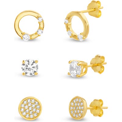 Lesa Michele Set Of 3 Earrings