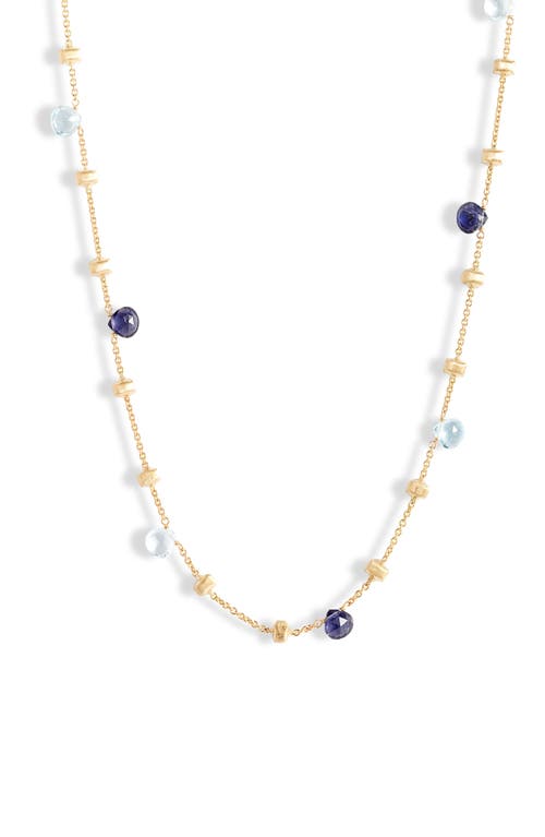 Marco Bicego Africa Semiprecious Stone Necklace in Gold at Nordstrom, Size 16 In