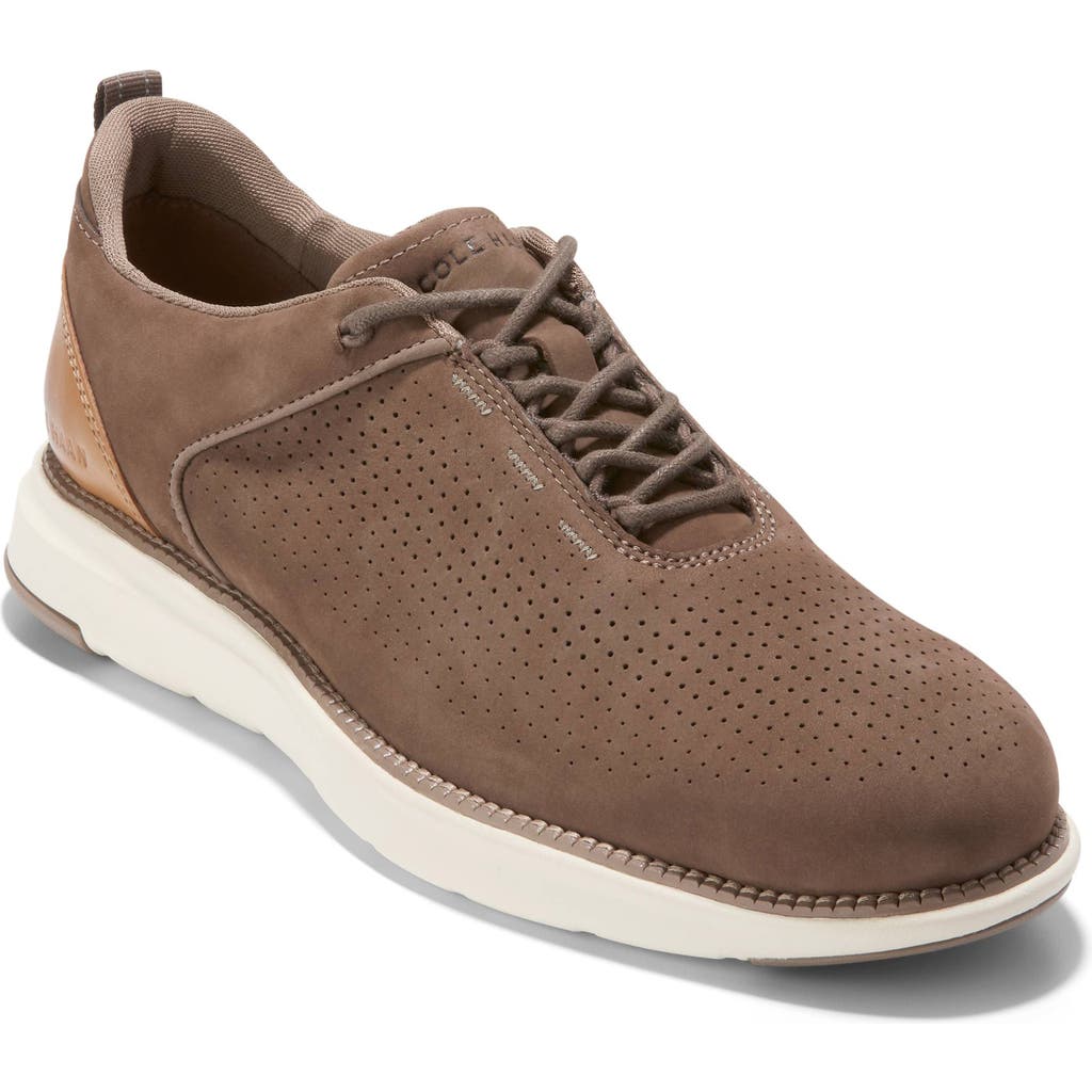 Cole Haan Grand Atlantic Perforated Sneaker In Ch Truffle Nubuck