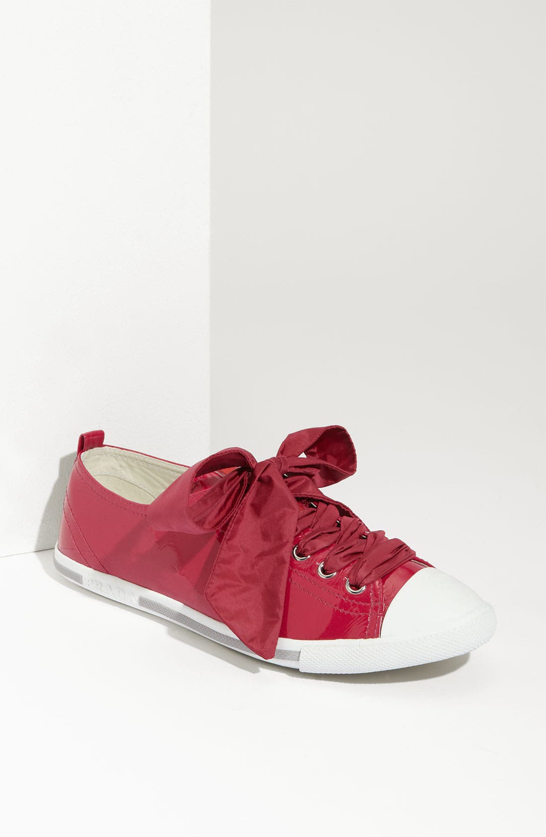 pink patent leather prada sneakers