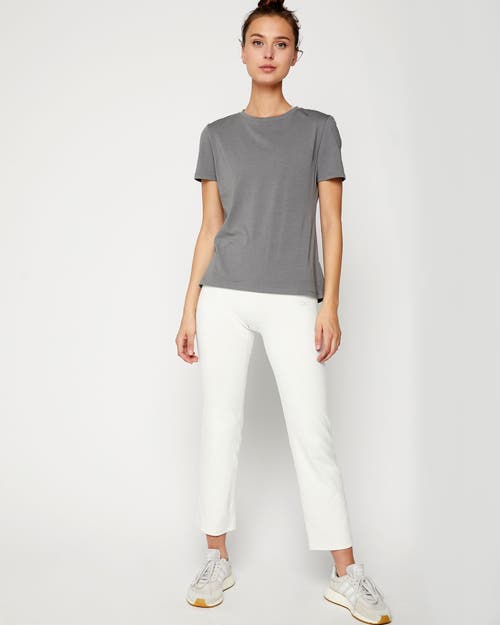 Rebody Active Pima Go Short Sleeve Top In Stone Olive