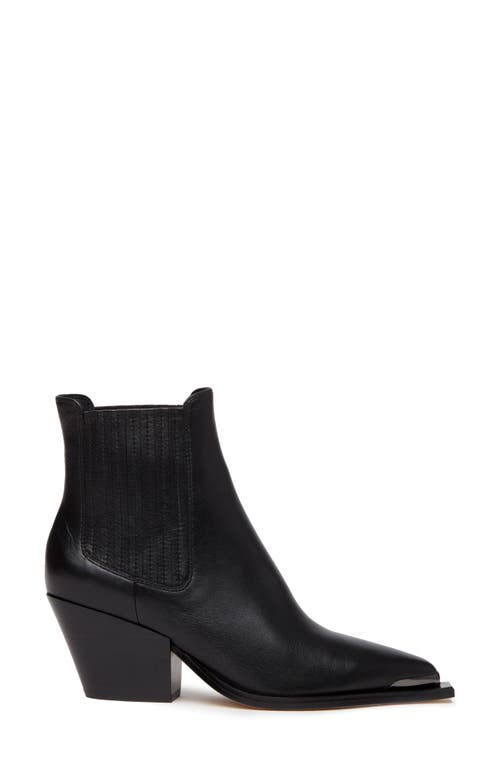 Shop Paige Lyra Pointed Toe Chelsea Boot In Black