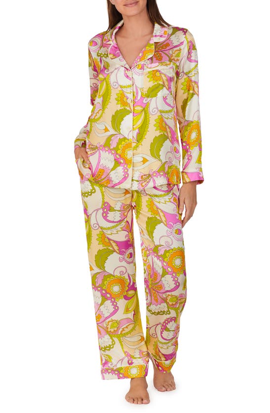 Bedhead Pajamas Floral-print Silk Pajama Set In Bouvier Botanica
