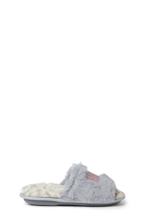 Dearfoams Kids' Faux Fur Slide Slipper In Mini Mode