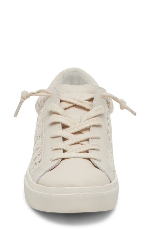 Shop Dolce Vita Zina Sneaker In Cream/blue Lace