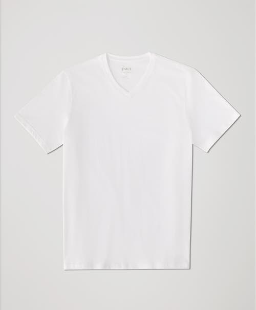 Shop Pact Organic Softspun V-neck Tee In White