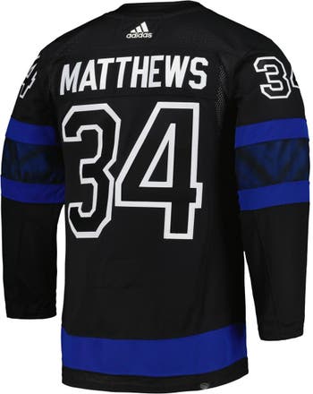 Auston Matthews Toronto Maple Leafs Youth Alternate Premier Player Jersey -  Black