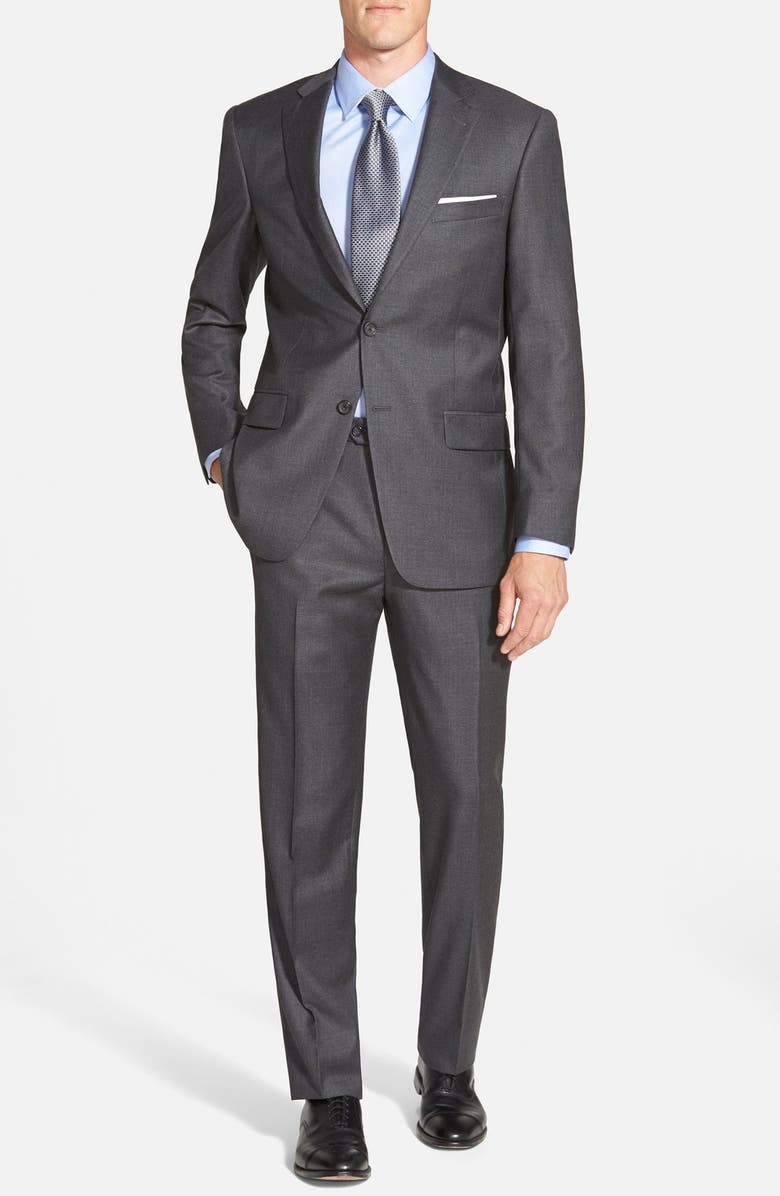 Hart Schaffner Marx Classic Fit Solid Wool & Cashmere Suit | Nordstrom