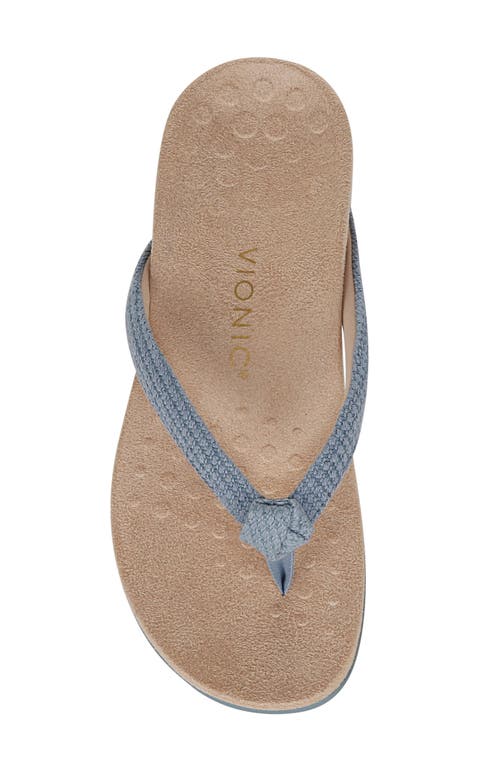 Shop Vionic Mattie Flip Flop In Vintage Blue Haze