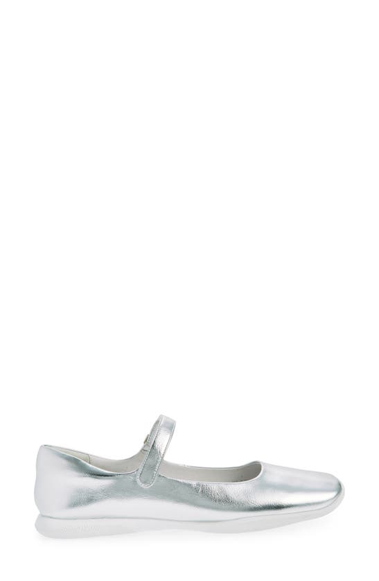 Shop Jeffrey Campbell Coppelia Mary Jane Flat In Silver White