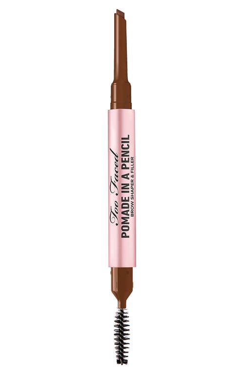 Too Faced Pomade in a Pencil Brow Shaper & Filler in Auburn at Nordstrom