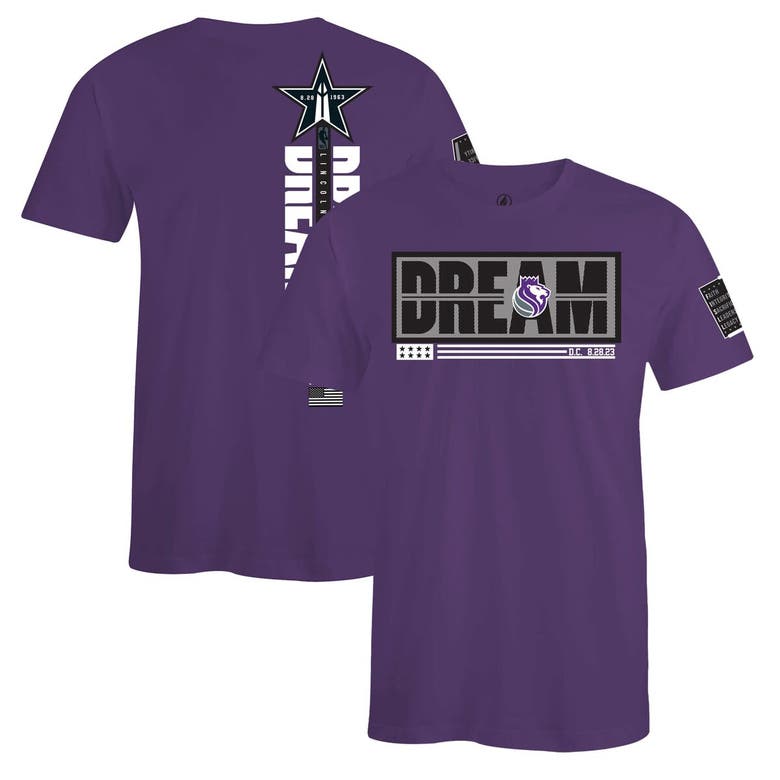Shop Fisll Unisex  X Black History Collection  Purple Sacramento Kings T-shirt