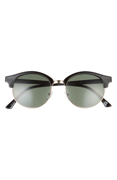 AIRE Round 51mm Sunglasses in Black