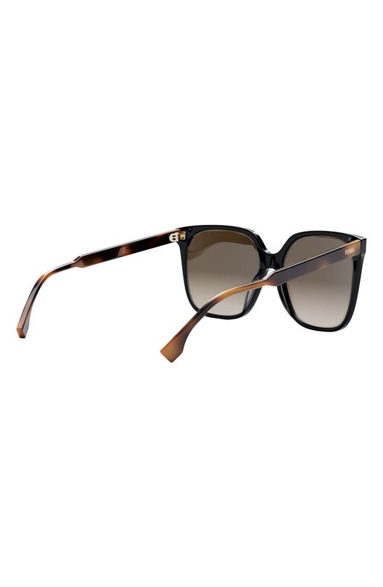 Fendi The Fine 59mm Geometric Sunglasses In Black