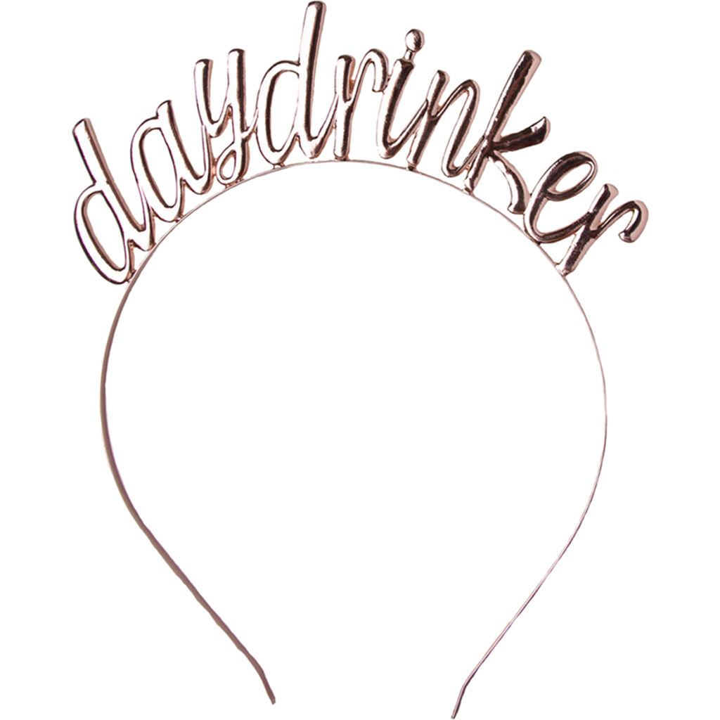 Jollity & Co Witty Metal Headband In Day Drinker