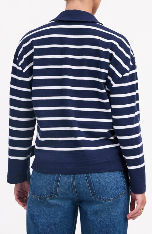 MADEWELL MADEWELL STRIPE LONG SLEEVE RUGBY SHIRT 