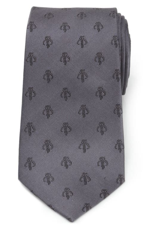 Cufflinks, Inc. Star Wars - Mandalorian Silk Tie in Grey at Nordstrom, Size Regular