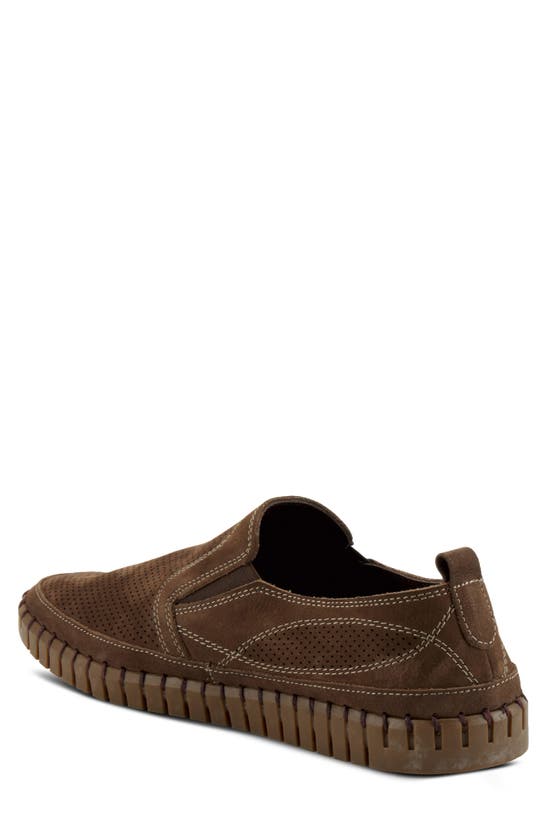 Spring Step Mateo Slip-on Sneaker In Brown Nubuck
