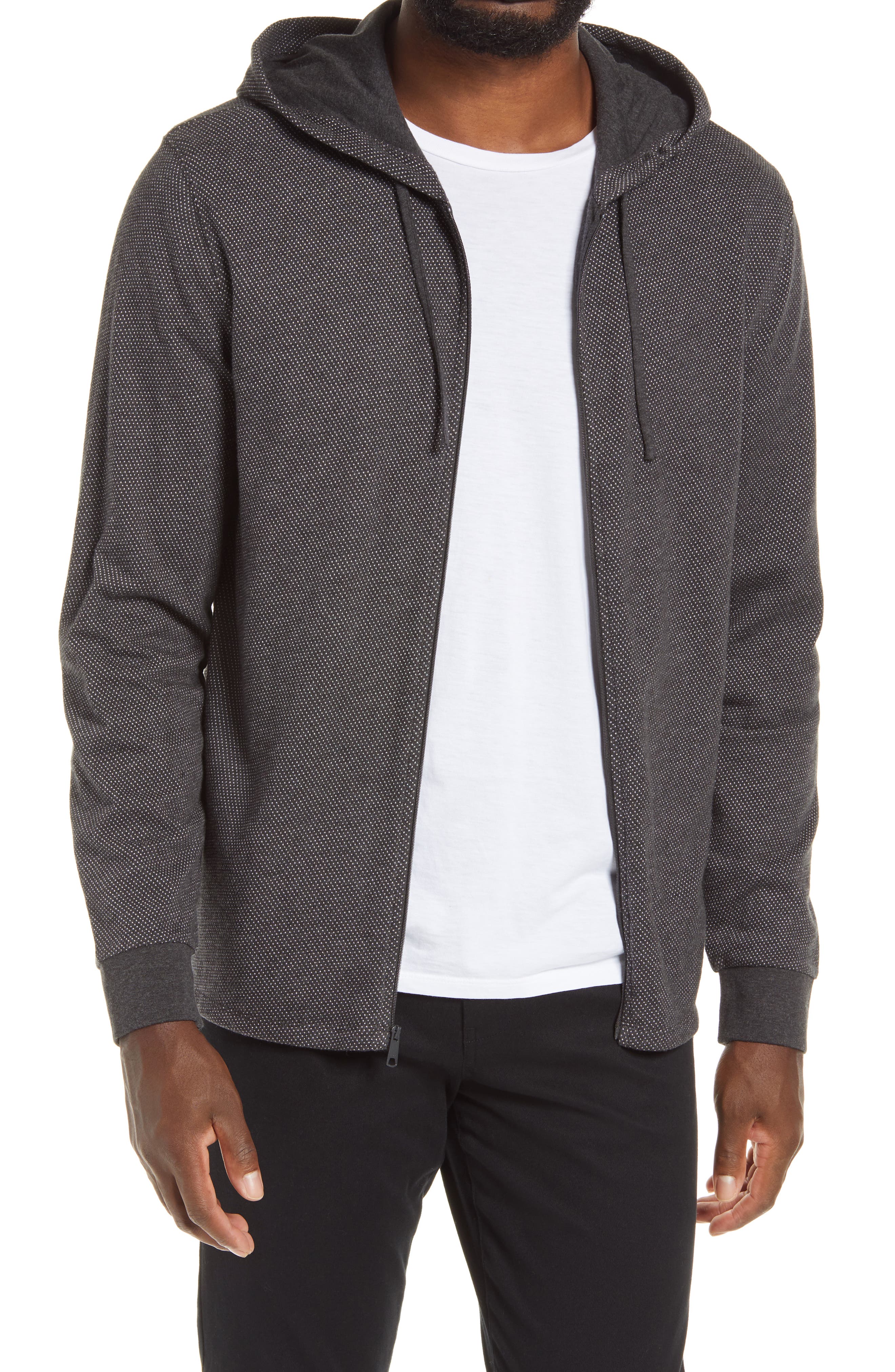 vince zip up hoodie