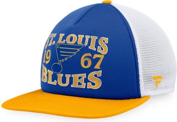 Men's Fanatics Branded Blue/Gold St. Louis Blues Authentic Pro Rink Camo  Flex Hat
