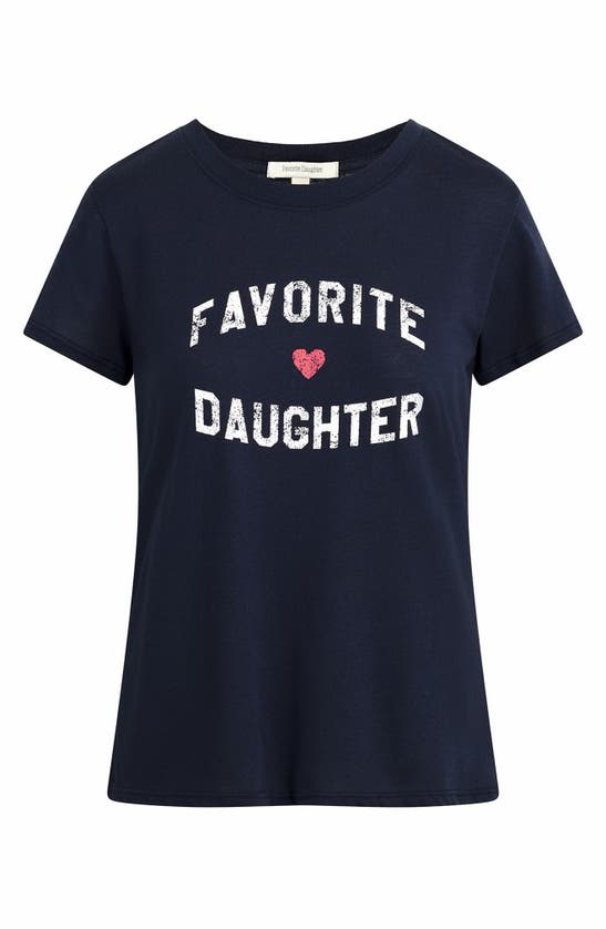 Shop Favorite Daughter Graphic T-shirt In Navy