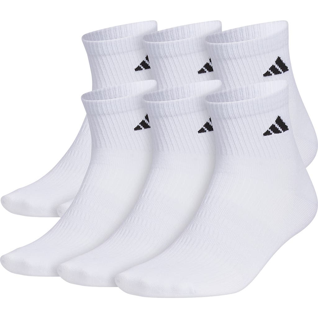 Adidas Originals Adidas 6-pack Superlite Quarter Socks In Black