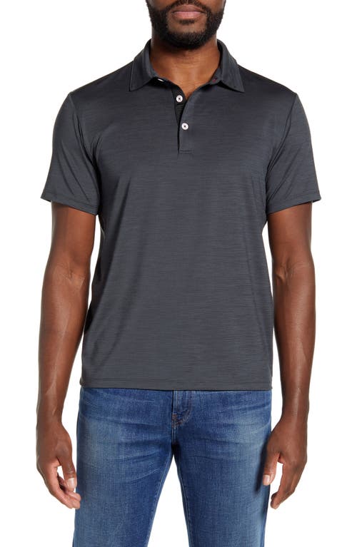 MOVE Performance Apparel Solid Polo in Charcoal