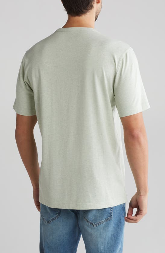 Shop 14th & Union Crewneck Cotton & Modal T-shirt In Green Pastel Heather