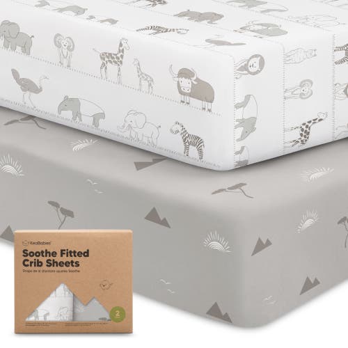 Shop Keababies Soothe Fitted Crib Sheet In Savannah