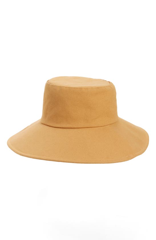 Shop Nordstrom Cotton Canvas Bucket Hat In Tan Dark