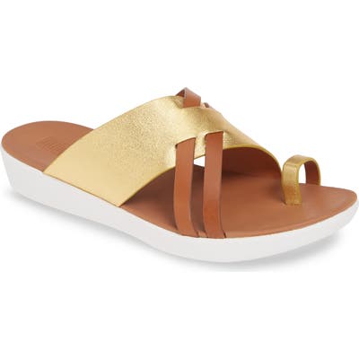 Fitflop Loopy Slide Sandal, Metallic (Nordstrom Exclusive)