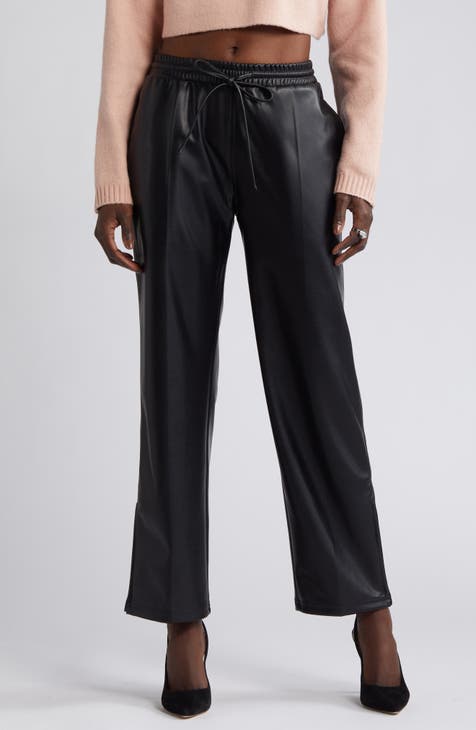 Women's Faux Leather High-Waisted Pants & Leggings