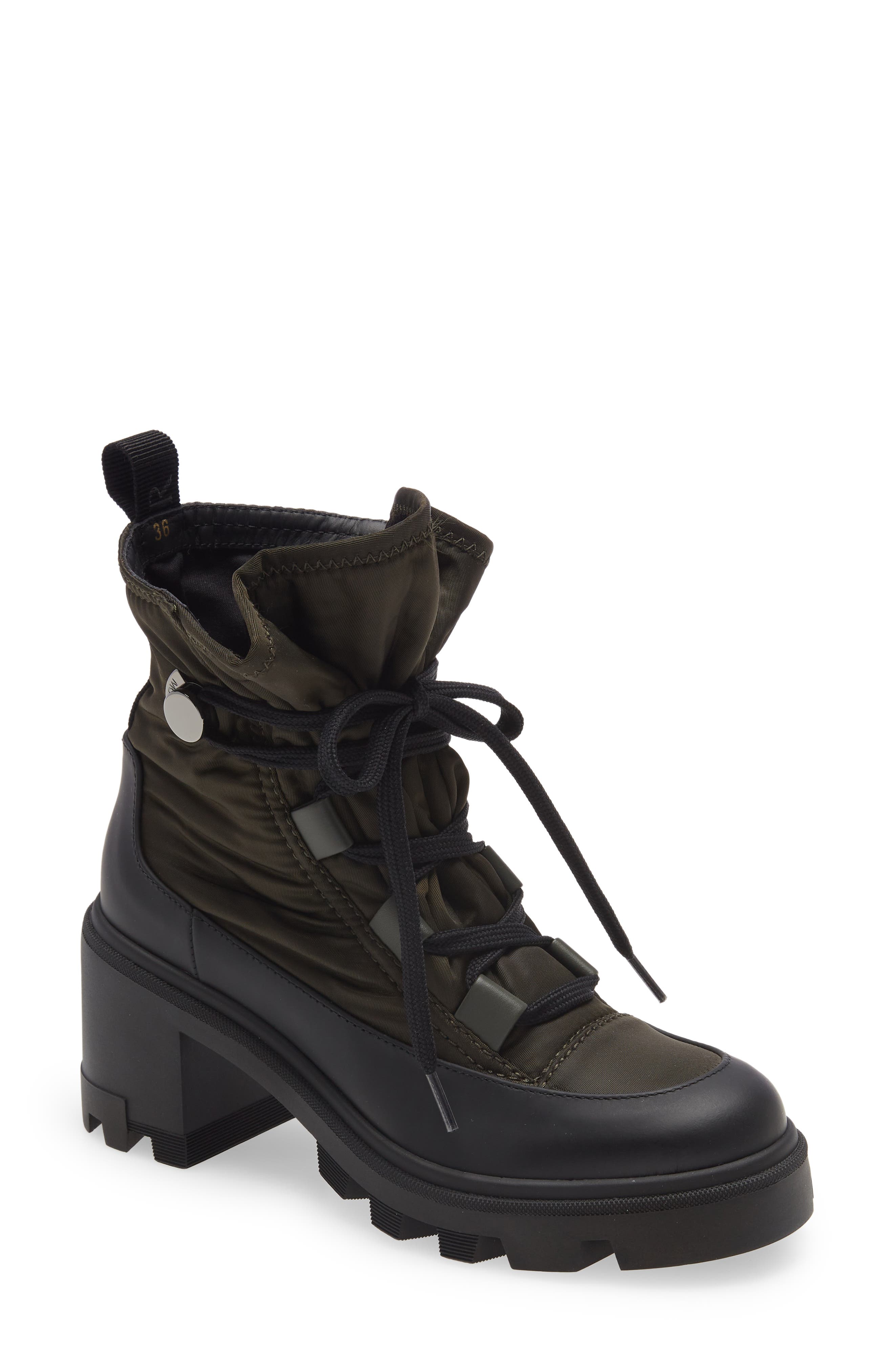 Karmel black store biker boots