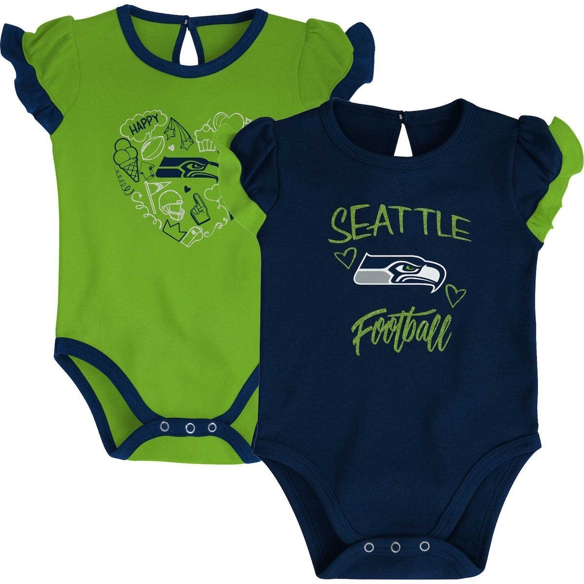 Outerstuff MLS Newborn & Infant Hat Trick 3 Piece Bodysuit Set 