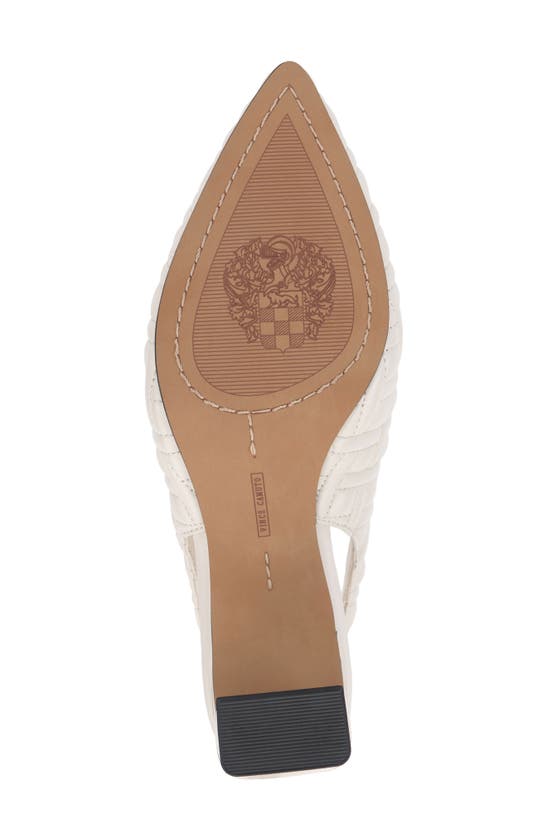 Shop Vince Camuto Hamden Pointed Toe Slingback Pump In Coconut Cream