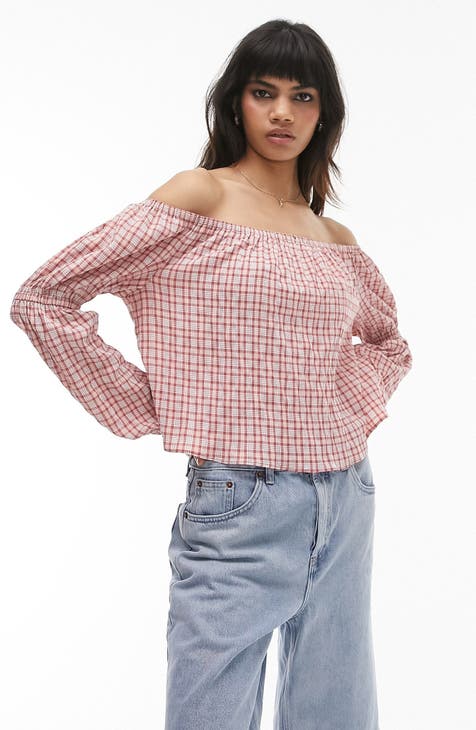 Women's Pink Off the Shoulder Tops | Nordstrom