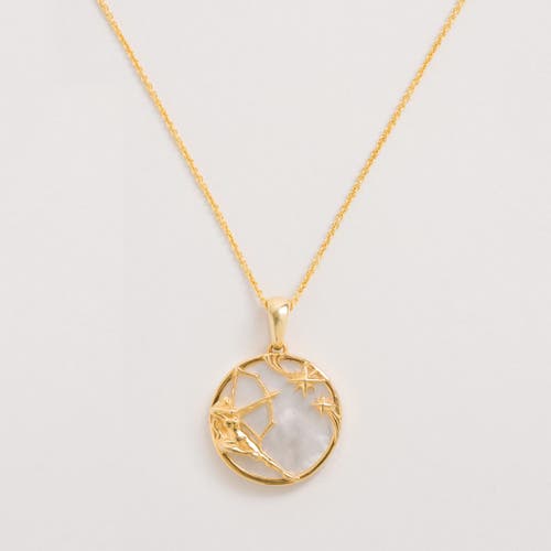 Freya Rose Zodiac Necklace In Sagittarius