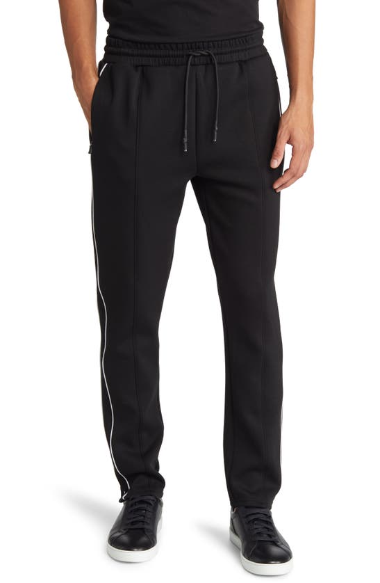 Karl Lagerfeld Ikonik Karl Tapered Track Pants In Black