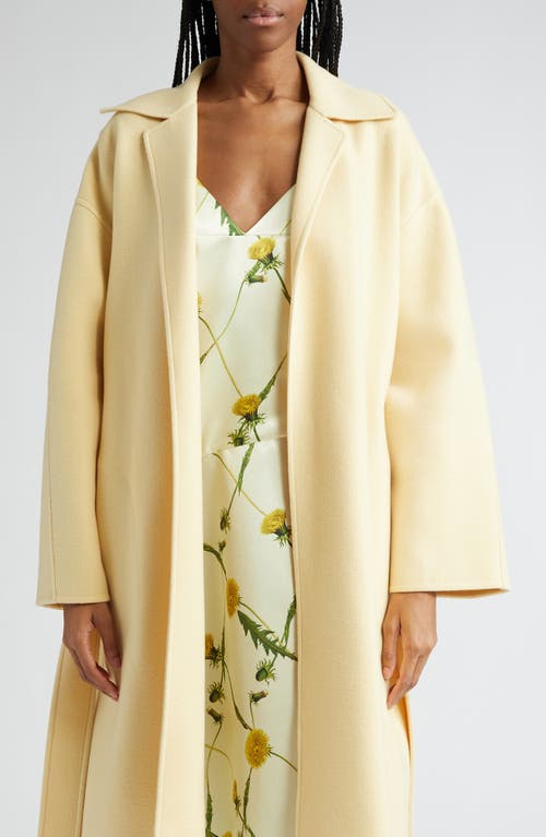 Belted Cashmere Coat in Daffodil