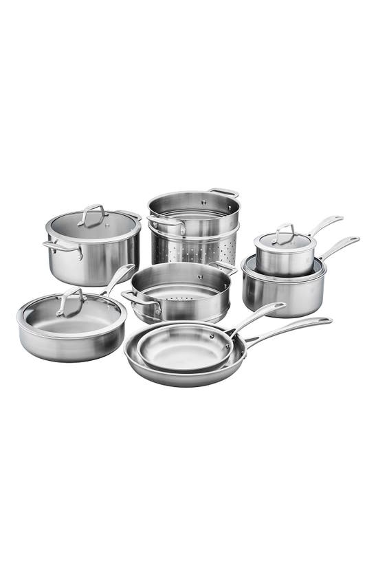 Zwilling Spirit 12-piece Cookware Set In Stainless Steel