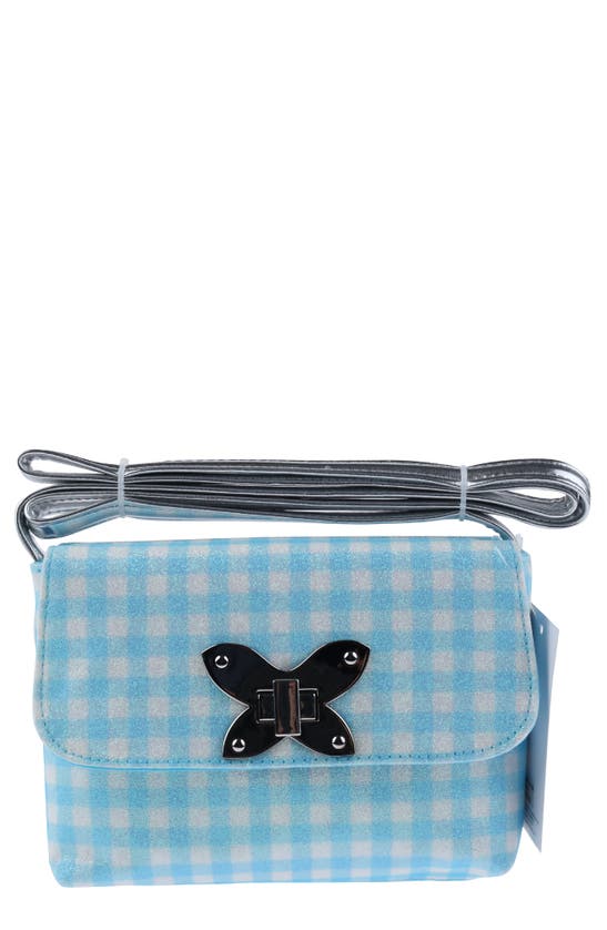 Capelli New York Kids' Glitter Crossbody Bag In Blue