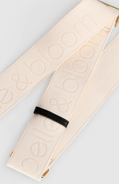 Belle & Bloom Classic Weft Shoulder Strap - Cream/black In Cream/black