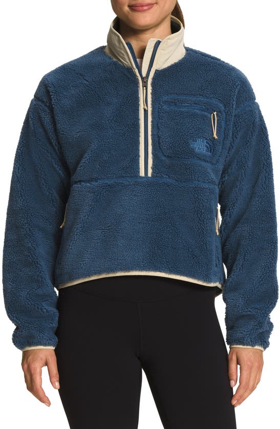 The North Face Extreme Pile Fleece Sweater In Shady Blue