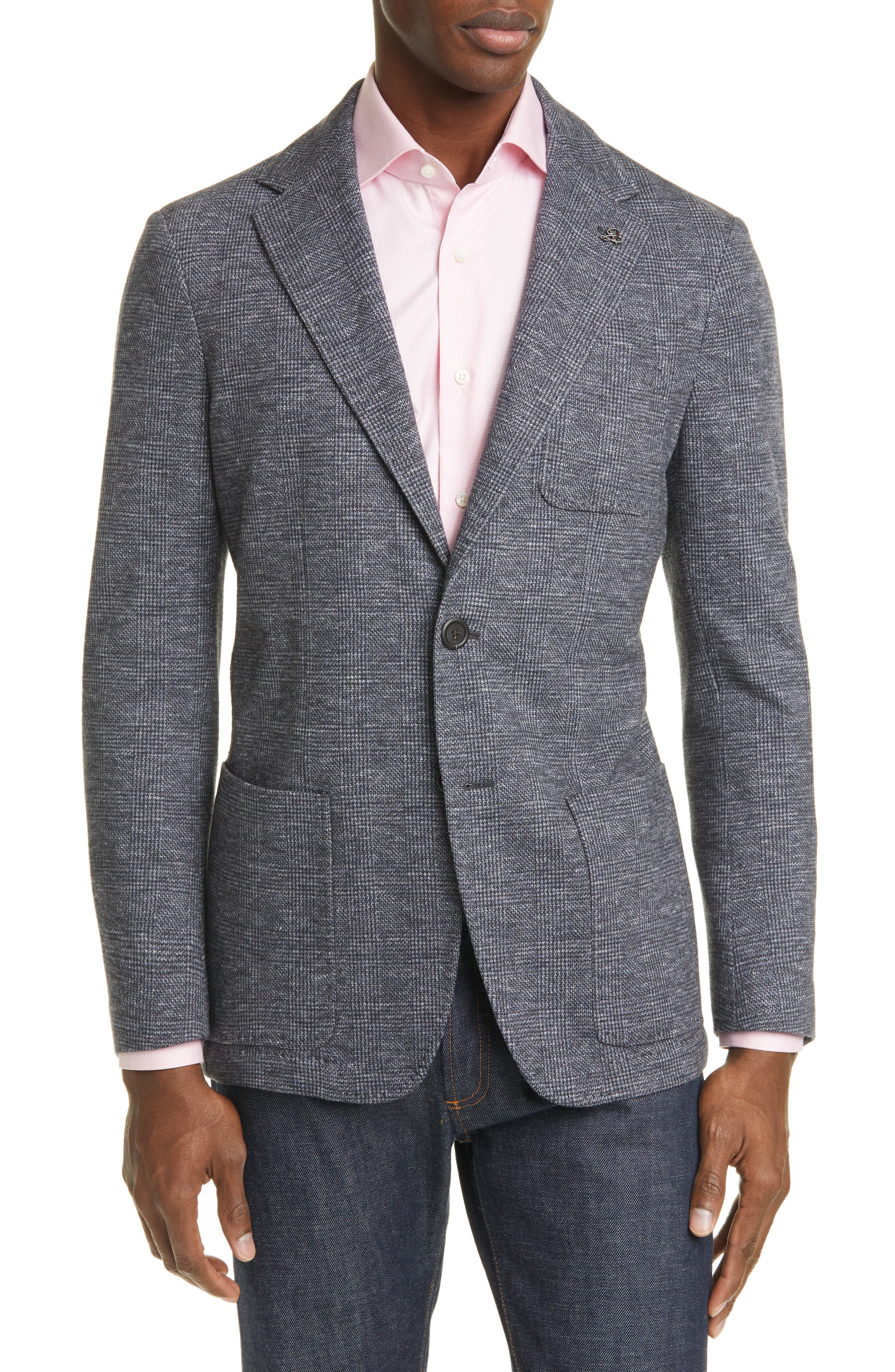 Canali Classic Fit Glen Plaid Sport Coat Nordstrom