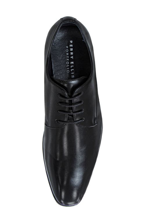 Perry Ellis Plain Toe Derby In Black