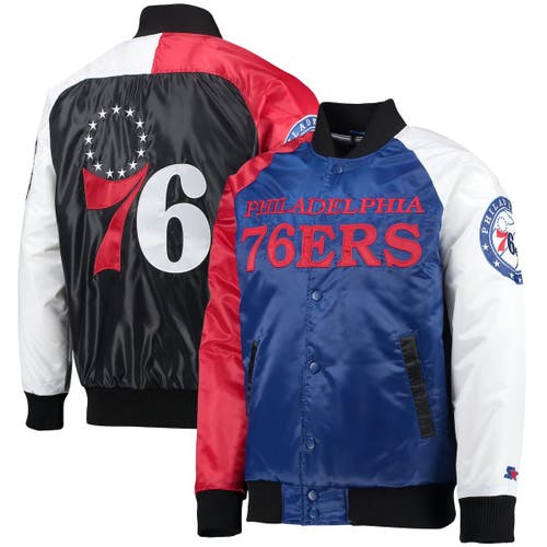 Royal Blue/Black Mash Up Los Angeles Dodgers Varsity Jacket - HJacket