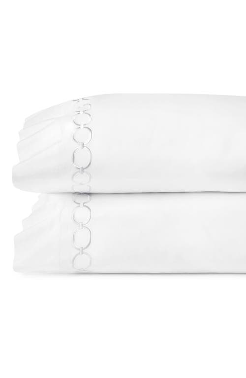 SFERRA Catina Set of 2 Pillowcases in White/Lunar at Nordstrom